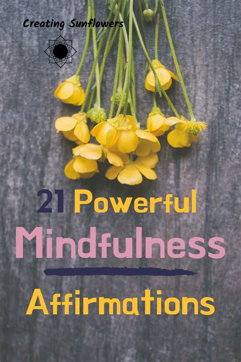 21 Powerful Mindfulness Affirmations for Inner Calm and Relief from ...