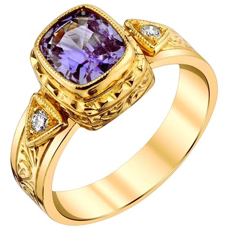 Sapphire Gold Band Ring at 1stDibs