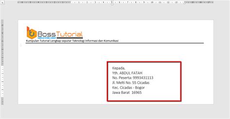 Contoh Penulisan Pengiriman Surat Di Amplop - Delinewstv