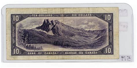 10 DOLLAR BILL (CANADA) *1954* - Schmalz Auctions