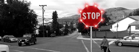 Blinker Stop Flashing LED STOP Sign