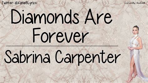 Diamonds are Forever (With Lyrics) - Sabrina Carpenter - YouTube