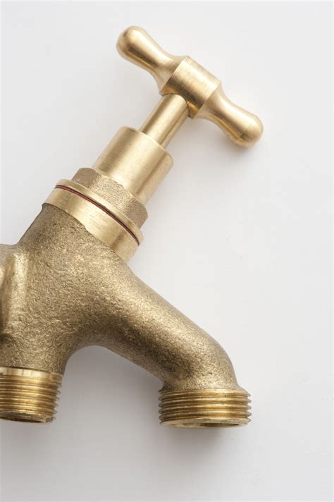 Free Image of Brass metal garden tap | Freebie.Photography