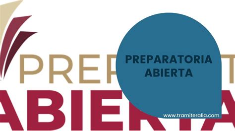 PREPARATORIA ABIERTA 👩‍🏫🎓 | tramiteralia.com