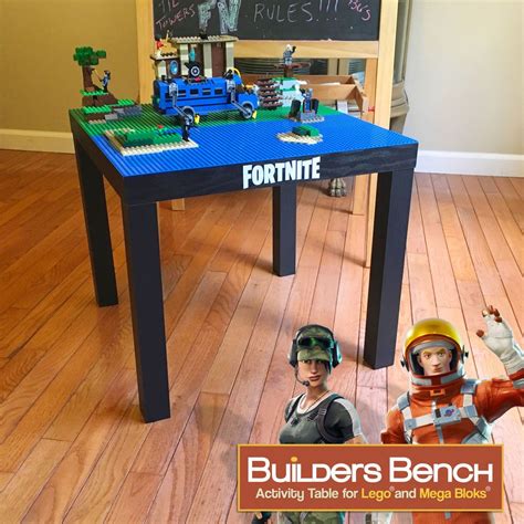 FORTNITE Builders Bench Activity Table for LEGO & Mega Bloks Play Sets | Lego, Activity table ...