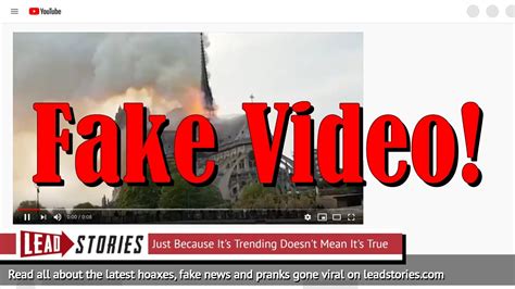 Fake Video: Muslims Did NOT Scream 'Allahu Akbar' At Burning Of Notre Dame | Lead Stories