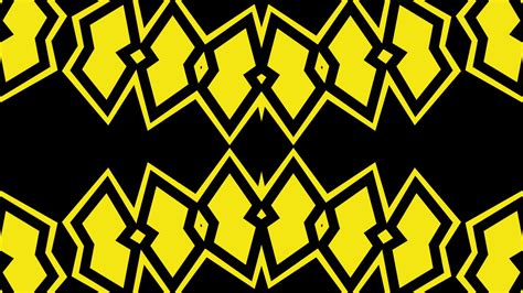 Yellow Black Geometry Pattern Digital Art HD Abstract Wallpapers | HD ...