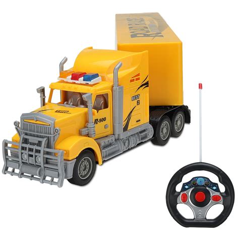 Toy Semi Truck Trailer 23" Electric Hauler Remote Control RC Children’s ...