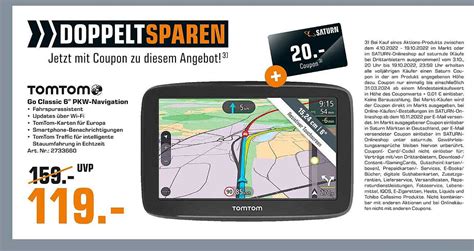 Tomtom Go Classic 6" Pkw-navigation Angebot bei Saturn