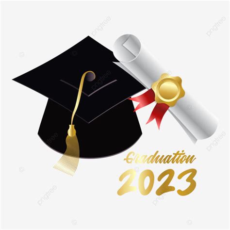 Class Of 2023 Graduation Design With Cap And Text Vector ...