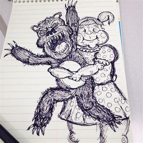 Scary Bear Drawing at GetDrawings | Free download