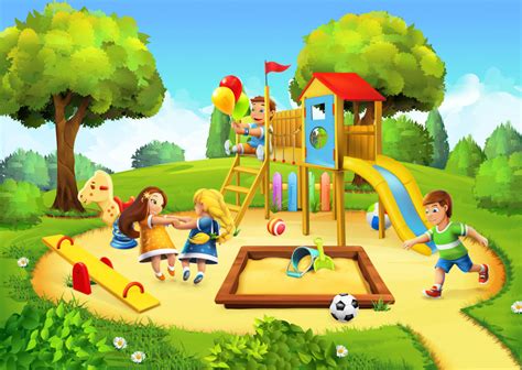 Playground in the Park jigsaw puzzle in Kids Puzzles puzzles on TheJigsawPuzzles.com