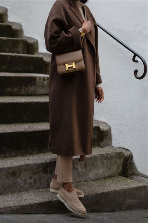 Chocolate brown coat - Steffy's Style | Brown wool coat, Neutral winter ...