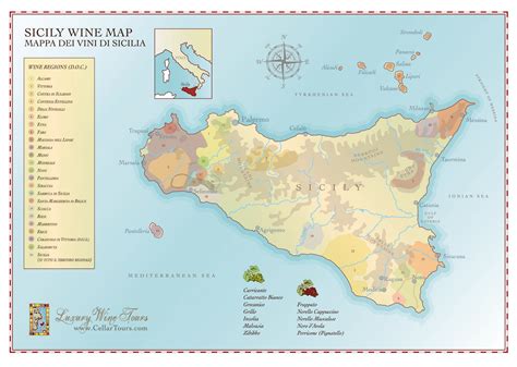 Sicily Wine Region Map » CellarTours