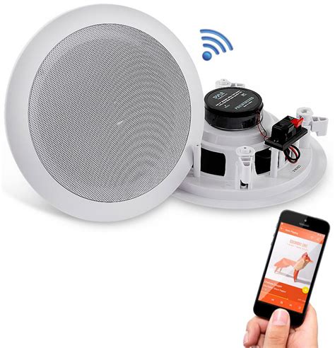 Pyle Canada PDICBT652RD 6.5-Inch Bluetooth Ceiling Speakers - Ceiling and In-Wall Speakers ...