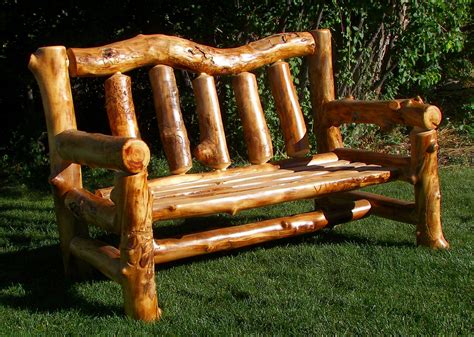 Aspen Love Seat | Rustic log furniture, Log furniture, Diy furniture ...