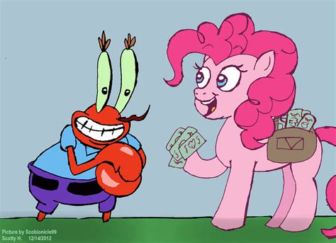 a pony WITH SADDLE BAG FULL OF MONEY - Mr. Krabs Fan Art (33900646) - Fanpop