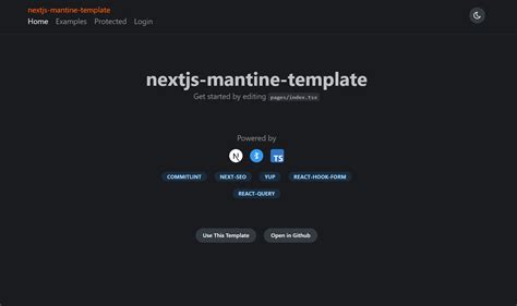 Mantine Admin Template