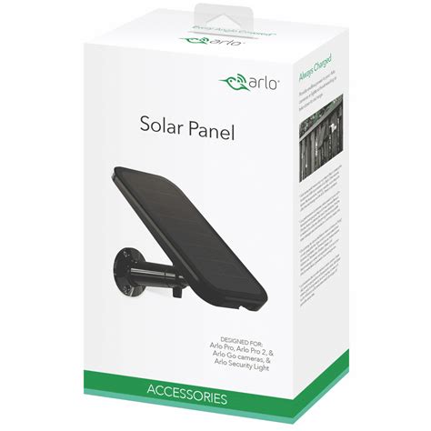 Arlo Solar Panel for Arlo Pro, Arlo Pro 2 & Arlo Go cameras & Arlo Security Light (Model VMA4600 ...