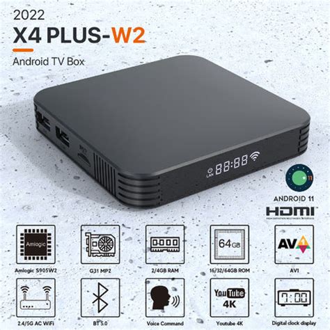 Buy Wholesale China New Android 11.0 S905w2 Smart Tv Box 4k@60hz With Bluetooth Remote Control ...