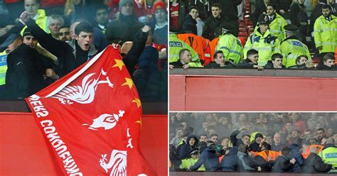 New video of Liverpool and Man United fans brawling emerges after both ...