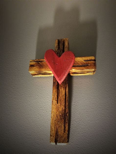 HD wallpaper: cross, christ, heart, love, wall, wood, wooden, wooden ...