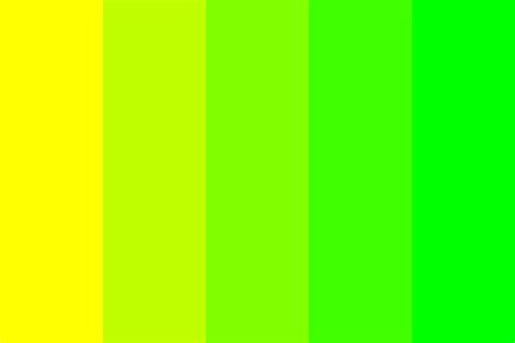 Yellow to Lime Color Palette