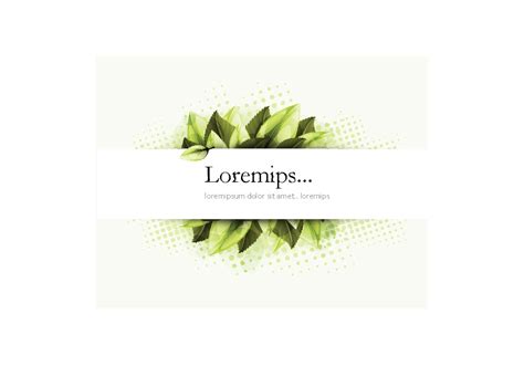 Banner Vector with Greenery