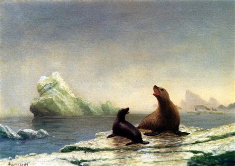 Seals Painting | Albert Bierstadt Oil Paintings