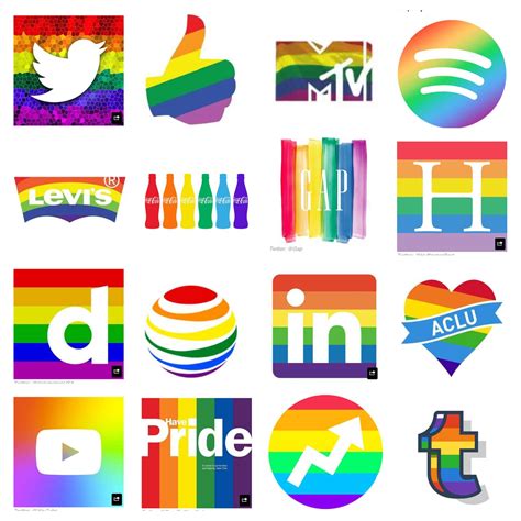 Gay Pride Corporate Logos after Marriage Ban Unconstitutional by SCOTUS 6/26/2015 | Diseño ...