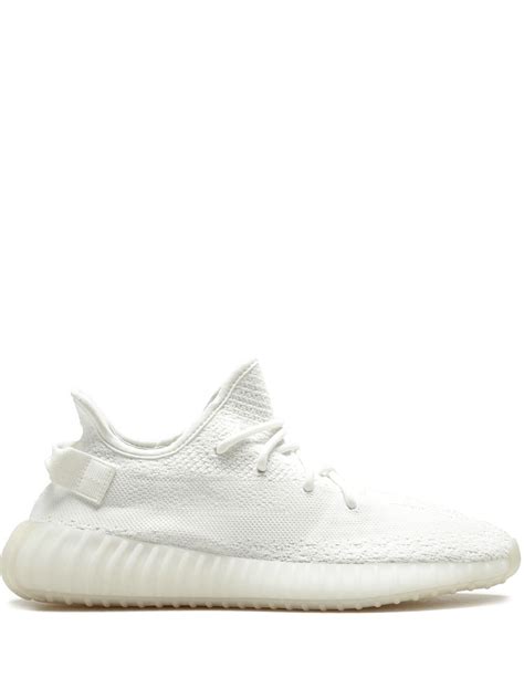 Adidas Yeezy Boost 350 v2 "Triple White" Sneakers | White | FARFETCH