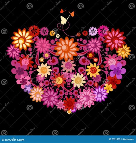 Vector valentine card stock vector. Illustration of beautiful - 7591033