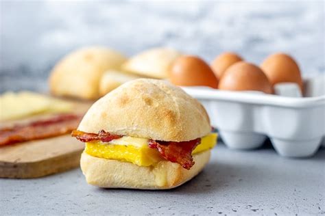 Copycat Starbucks Bacon Gouda Breakfast Sandwiches