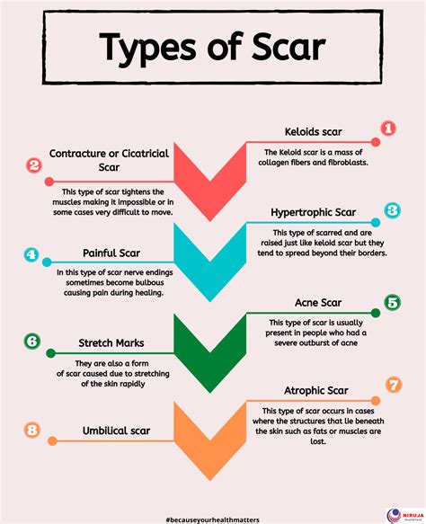 Types of Scar: types explained with Infographic