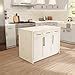 Amazon.com: Palisade 48-inch Kitchen Island (Engineered Marble/White): Includes White Kitchen ...