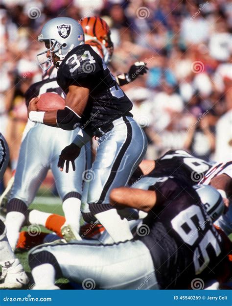 Bo Jackson Los Angeles Raiders Editorial Stock Image - Image of ...