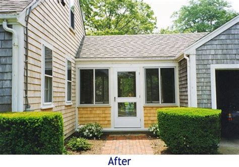 Enclosed Breezeways | Description: This breezeway was enclosed with a wood knee-wall ... | House ...