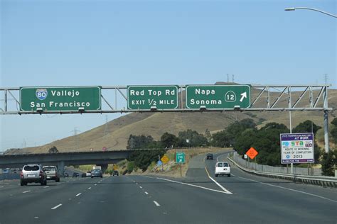 California @ AARoads - Interstate 80 West - Solano and Napa Counties