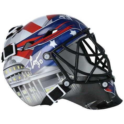 Ilya Samsonov Signed Capitals Mini Goalie Mask (Fanatics Hologram ...