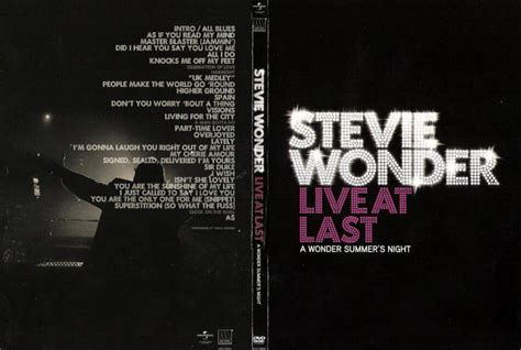 STEVIE WONDER - LIVE AT LAST (LONDON 2008) DVD Cover - DVDcover.Com