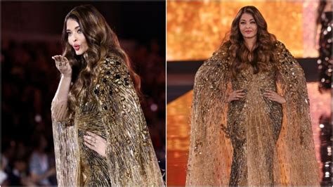 Aishwarya Rai at L'Oreal Paris show during Paris Fashion Week sparkles ...