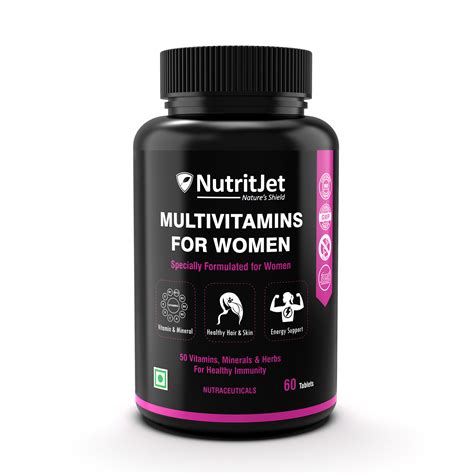 NutritJet Multivitamin For Women With Probiotics Supplement With 50 ...