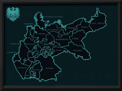 A Map of the German Kaiserreich's States I Made in a 60s Cold War Era Style : r/Kaiserreich