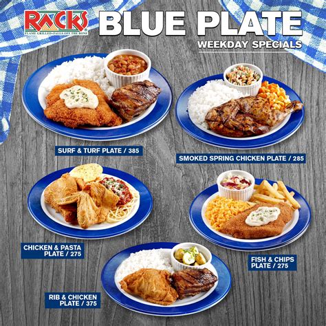 RACKS - Start your 2018 right with a hefty BLUE PLATE...