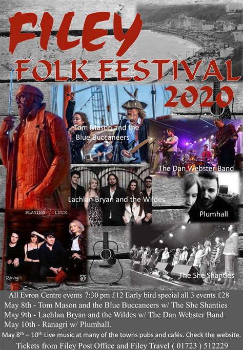 Filey Folk Festival 2020 – Filey Evron Centre