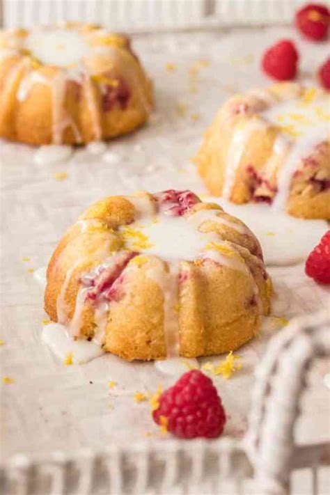 Lemon Raspberry Mini Bundt Cakes | Sugar Salt Magic