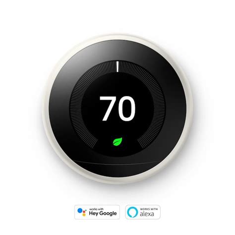 Google Nest Learning Smart Thermostat with WiFi Compatibility (3rd Generation) - White in the ...