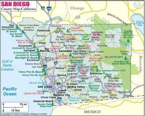 Printable Map Of San Diego County - Printable Maps