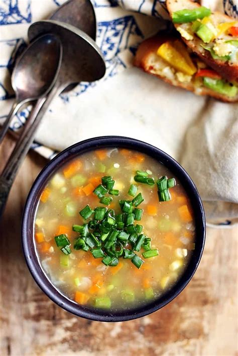 Sweet Corn Clear Soup Recipe | Cook Click N Devour!!!