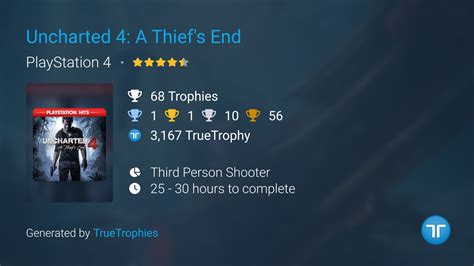 Uncharted 4: A Thief's End Trophies | TrueTrophies